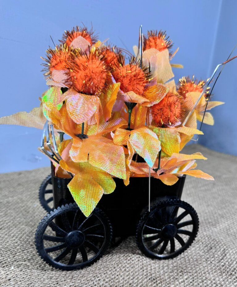 Black trolley with Orange Glitter