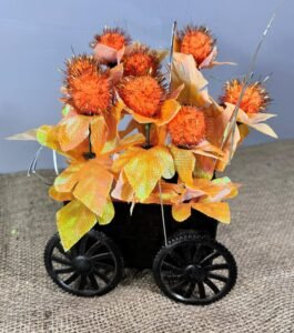 Black trolley with Orange Glitter