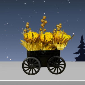 Trolley planter with wheels