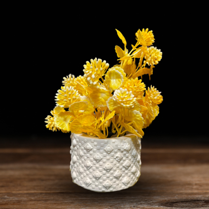 Charming Vase with Faux Flowers