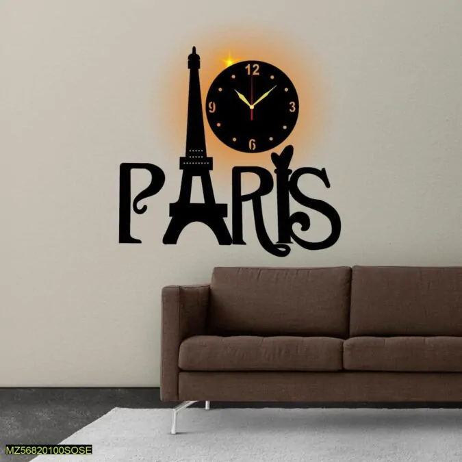 Beautiful Modern Design Wall Clock With Light