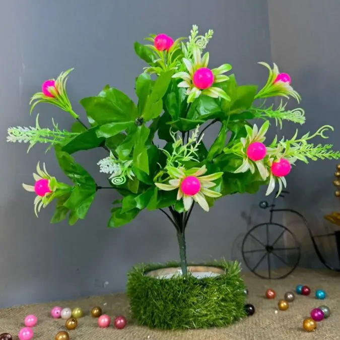 White Pink and Green Floral Bouquet