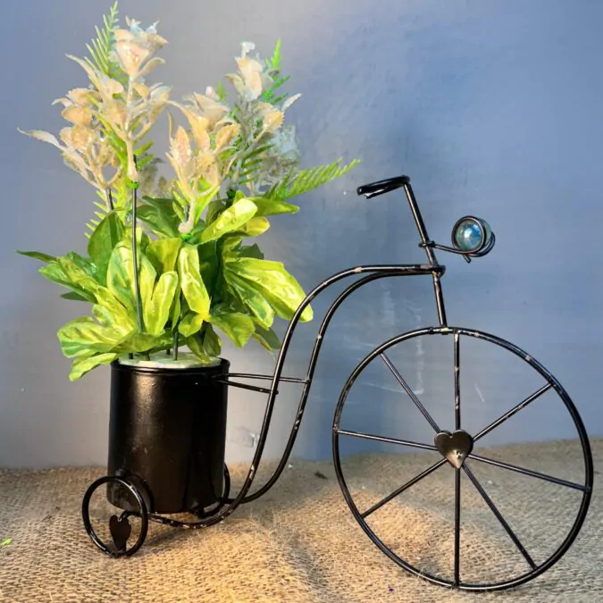 Artificial Metal Cycle and Glitter jasmine flower