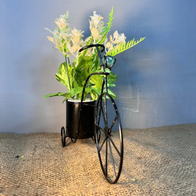 Artificial Metal Cycle and Glitter jasmine flower