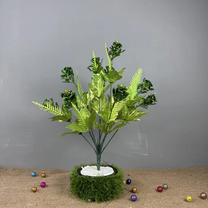 Green Glittered Bunch for Living Room