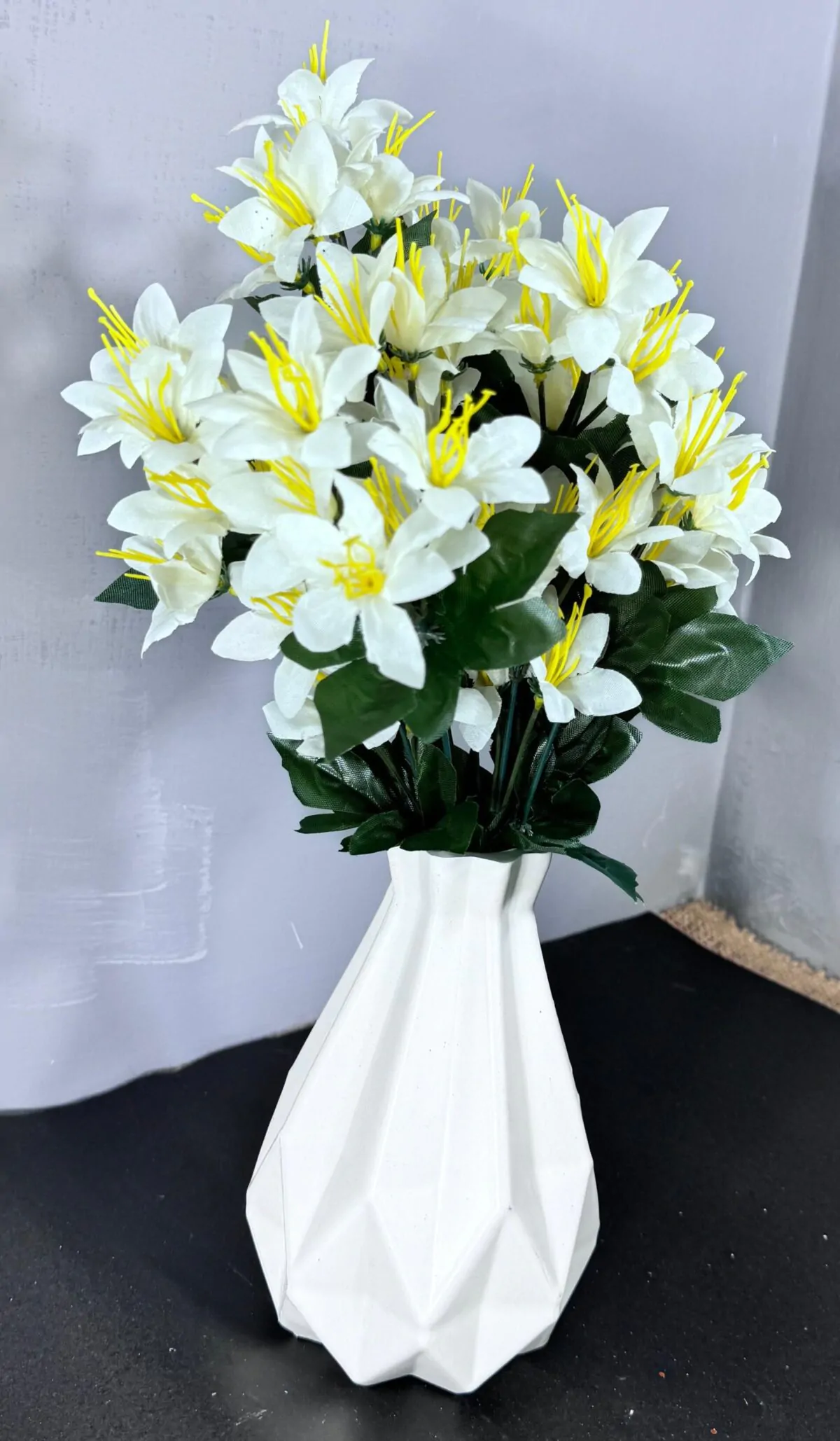 Modern Plastic Vase With Jasmine